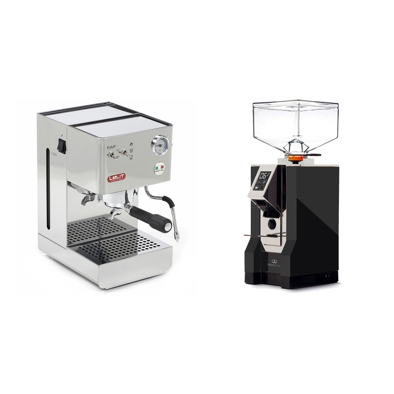 Lelit Glenda PL41PLUS + Eureka Mignon Perfetto, CR black Lelit Glenda PL41PLUS + Eureka Mignon Perfetto, CR black