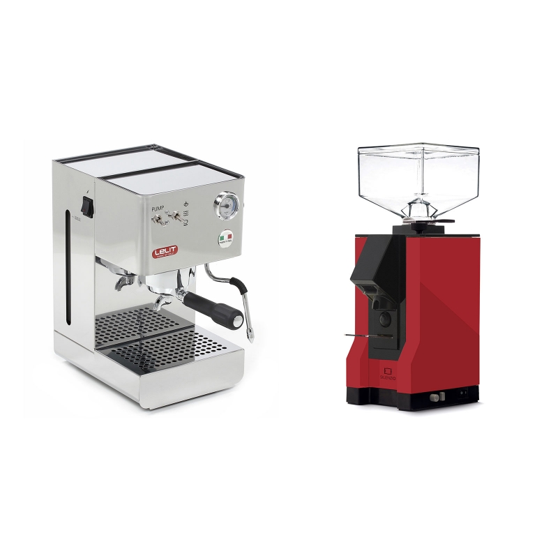 Lelit Glenda PL41PLUS + Eureka Mignon Silenzio, BL ferrari red Lelit Glenda PL41PLUS + Eureka Mignon Silenzio, BL ferrari red