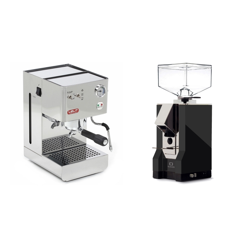 Lelit Glenda PL41PLUS + Eureka Mignon Silenzio, CR black Lelit Glenda PL41PLUS + Eureka Mignon Silenzio, CR black