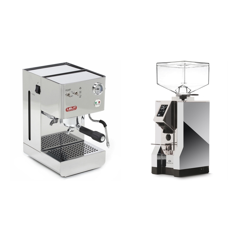 Lelit Glenda PL41PLUS + Eureka Mignon Specialita, CR chrome Lelit Glenda PL41PLUS + Eureka Mignon Specialita, CR chrome