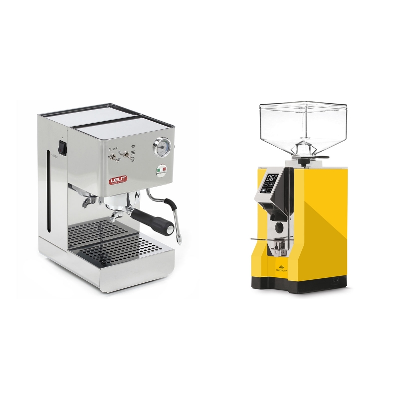 Lelit Glenda PL41PLUS + Eureka Mignon Specialita, CR yellow Lelit Glenda PL41PLUS + Eureka Mignon Specialita, CR yellow
