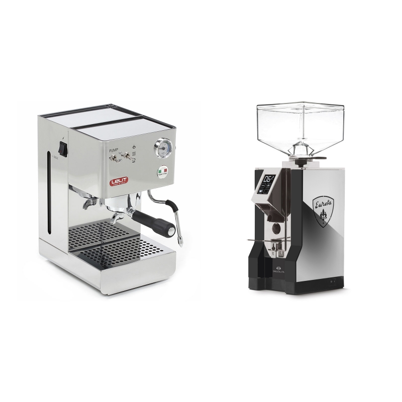 Lelit Glenda PL41PLUS + Eureka Mignon Specialita, NX black Lelit Glenda PL41PLUS + Eureka Mignon Specialita, NX black