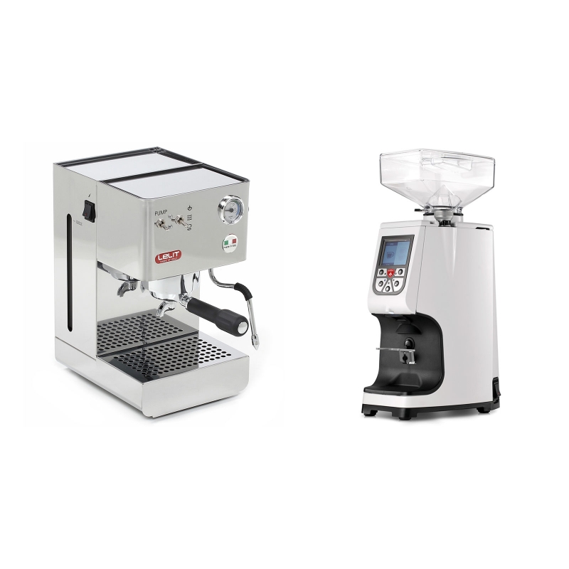 Lelit Glenda PL41PLUS + Eureka Atom 60, white Lelit Glenda PL41PLUS + Eureka Atom 60, white