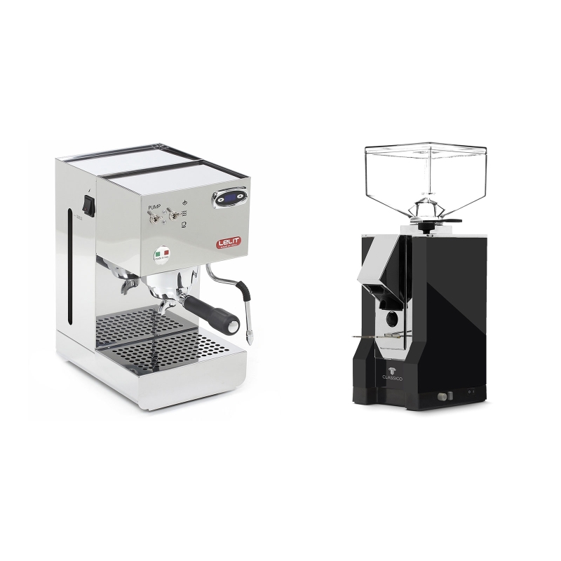 Lelit Glenda PL41PLUST + Eureka Mignon Classico, CR black Lelit Glenda PL41PLUST + Eureka Mignon Classico, CR black