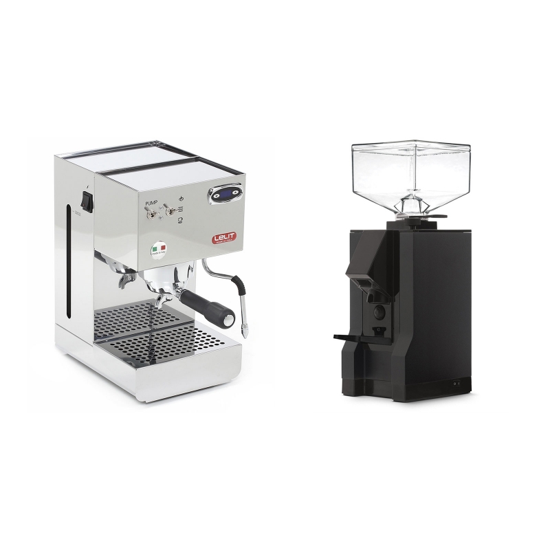 Lelit Glenda PL41PLUST + Eureka Mignon Manuale, BL black Lelit Glenda PL41PLUST + Eureka Mignon Manuale, BL black
