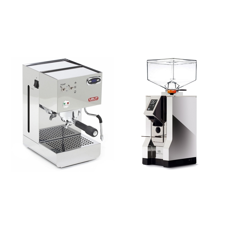 Lelit Glenda PL41PLUST + Eureka Mignon Perfetto, CR chrome Lelit Glenda PL41PLUST + Eureka Mignon Perfetto, CR chrome