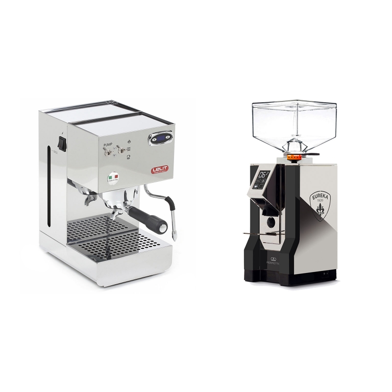 Lelit Glenda PL41PLUST + Eureka Mignon Perfetto, NX black Lelit Glenda PL41PLUST + Eureka Mignon Perfetto, NX black