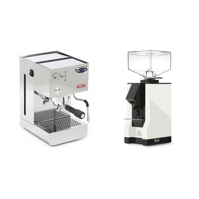 Lelit Glenda PL41PLUST + Eureka Mignon Silenzio, BL white Lelit Glenda PL41PLUST + Eureka Mignon Silenzio, BL white