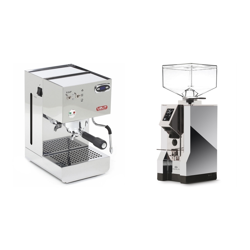 Lelit Glenda PL41PLUST + Eureka Mignon Specialita, CR chrome Lelit Glenda PL41PLUST + Eureka Mignon Specialita, CR chrome