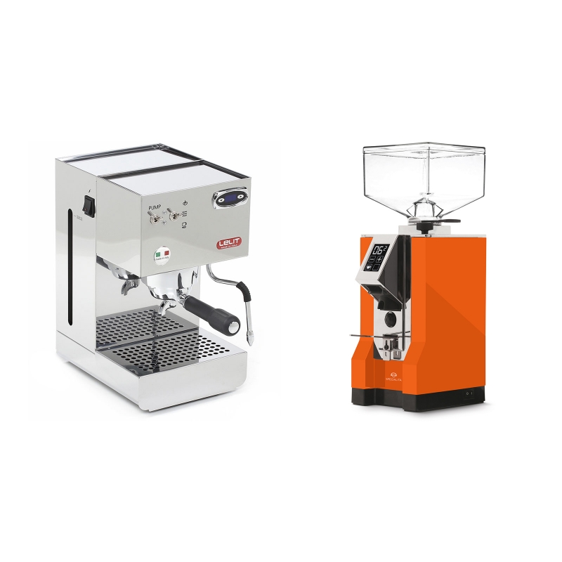 Lelit Glenda PL41PLUST + Eureka Mignon Specialita, CR orange Lelit Glenda PL41PLUST + Eureka Mignon Specialita, CR orange