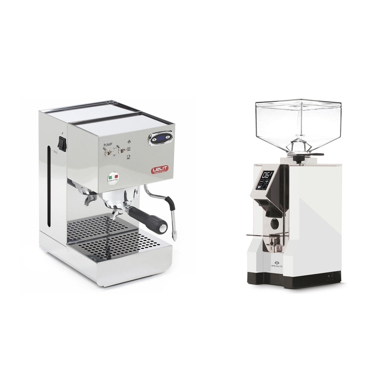 Lelit Glenda PL41PLUST + Eureka Mignon Specialita, CR white Lelit Glenda PL41PLUST + Eureka Mignon Specialita, CR white