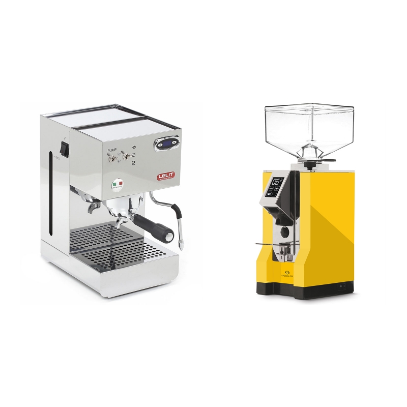 Lelit Glenda PL41PLUST + Eureka Mignon Specialita, CR yellow Lelit Glenda PL41PLUST + Eureka Mignon Specialita, CR yellow