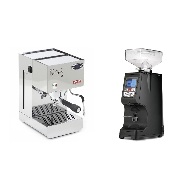 Lelit Glenda PL41PLUST + Eureka Atom 60, black Lelit Glenda PL41PLUST + Eureka Atom 60, black
