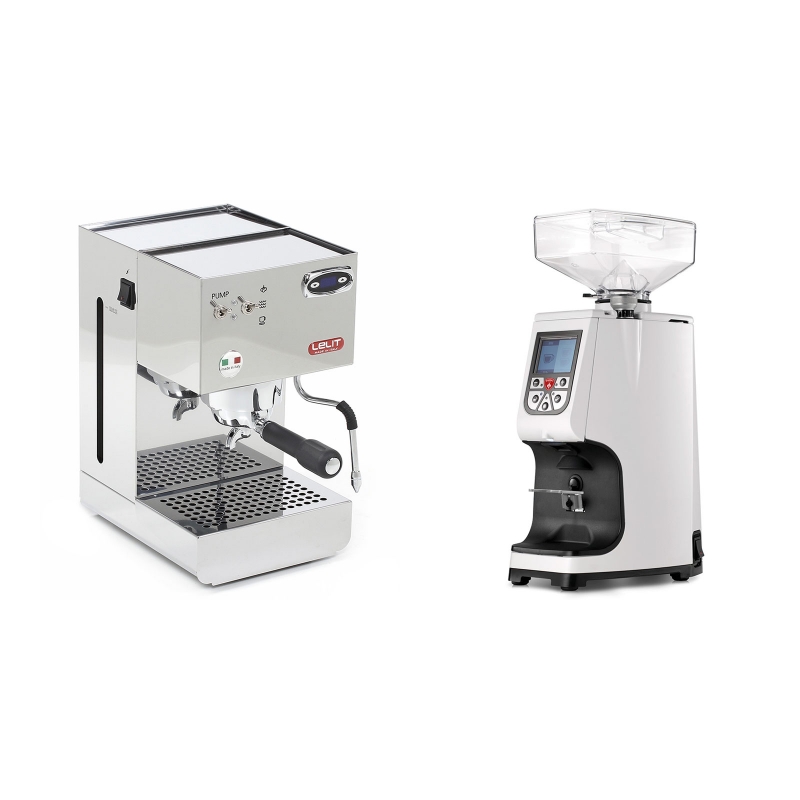 Lelit Glenda PL41PLUST + Eureka Atom 60, white Lelit Glenda PL41PLUST + Eureka Atom 60, white