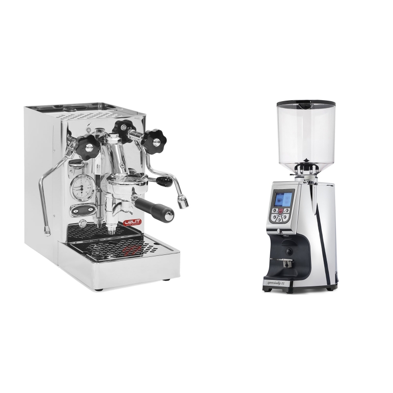 Lelit Mara PL62T + Eureka Atom Specialty 75, chrome Lelit Mara PL62T + Eureka Atom Specialty 75, chrome