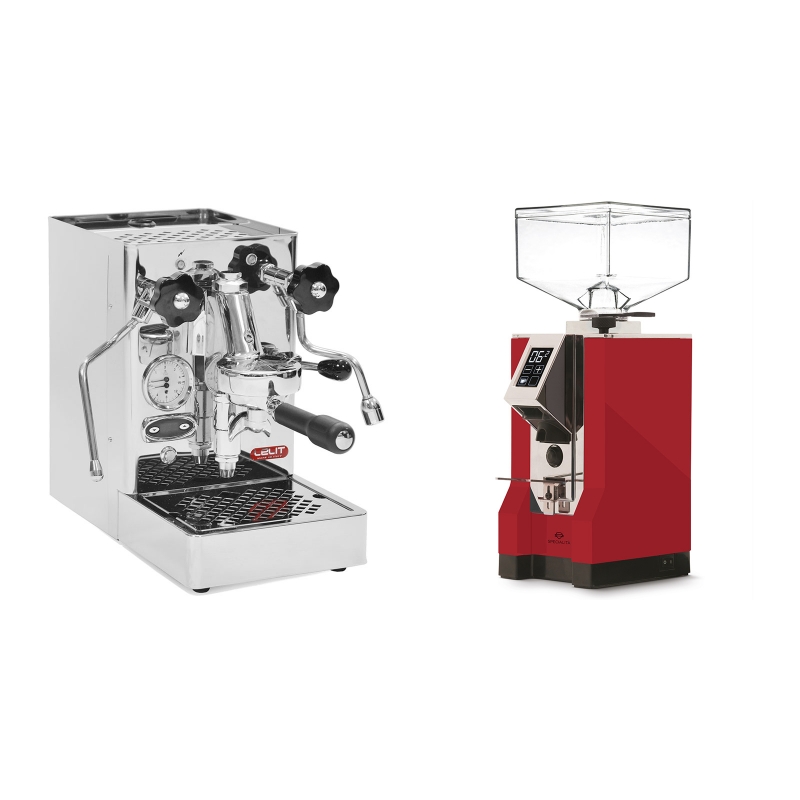 Lelit Mara PL62T + Eureka Mignon Specialita, CR ferrari red Lelit Mara PL62T + Eureka Mignon Specialita, CR ferrari red