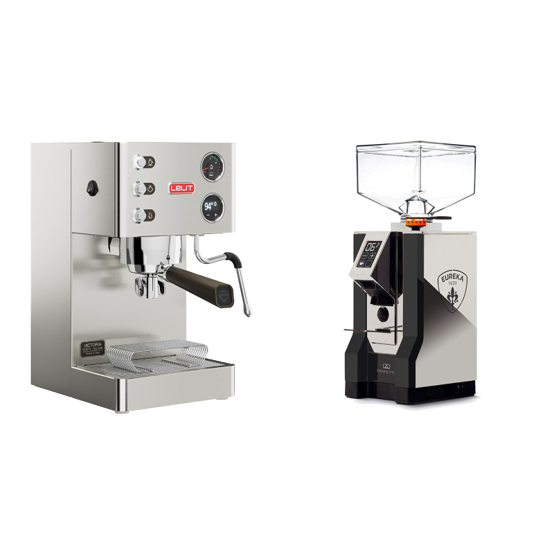 Lelit Victoria PL91T + Eureka Mignon Perfetto, NX black Lelit Victoria PL91T + Eureka Mignon Perfetto, NX black