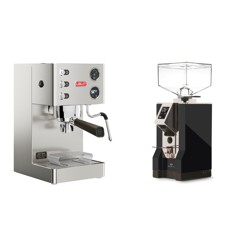 Lelit Victoria PL91T + Eureka Mignon Specialita, CR black Lelit Victoria PL91T + Eureka Mignon Specialita, CR black
