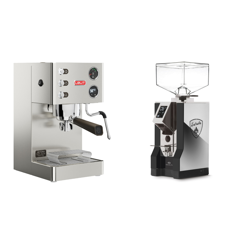 Lelit Victoria PL91T + Eureka Mignon Specialita, NX black Lelit Victoria PL91T + Eureka Mignon Specialita, NX black