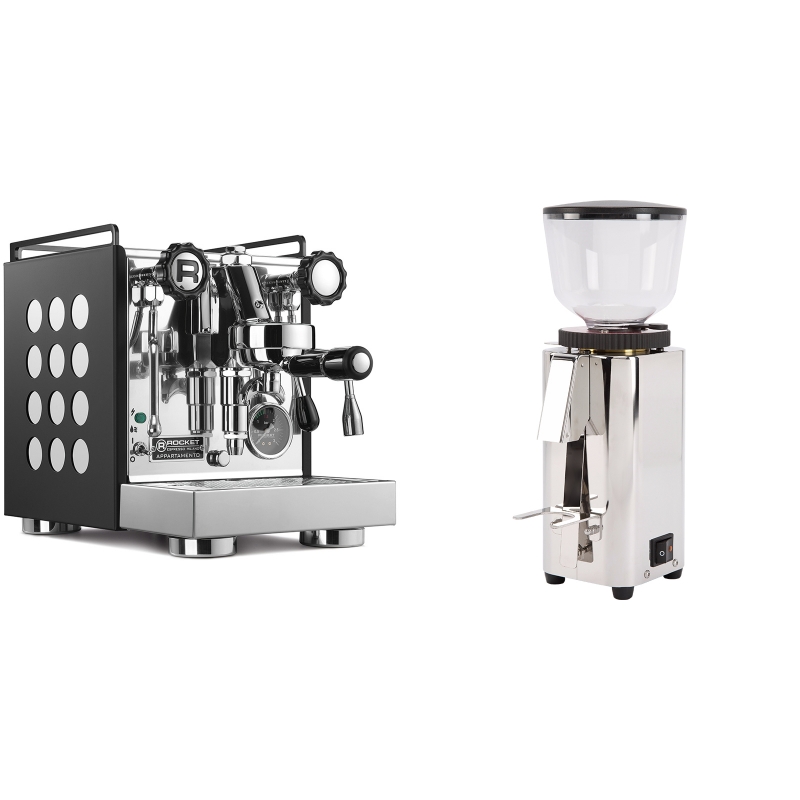 Rocket Espresso Appartamento, black/white + ECM C-Manuale 54 Rocket Espresso Appartamento, black/white + ECM C-Manuale 54