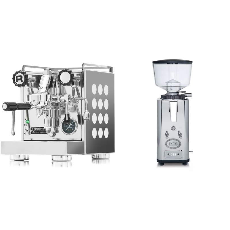 Rocket Espresso Appartamento, white + ECM S-Automatik 64 Rocket Espresso Appartamento, white + ECM S-Automatik 64