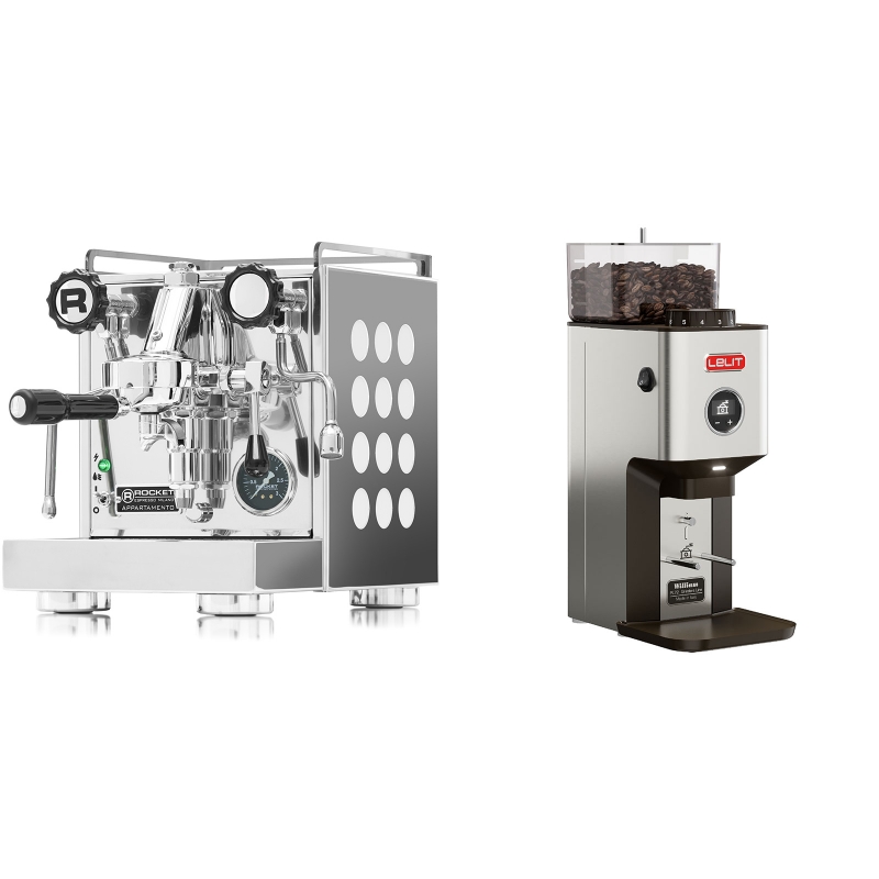 Rocket Espresso Appartamento, white + Lelit William PL72 Rocket Espresso Appartamento, white + Lelit William PL72