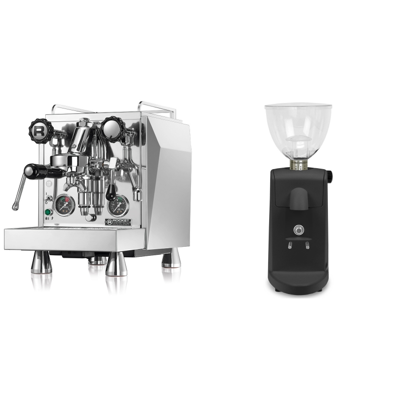 Rocket Espresso Giotto Cronometro R + Ascaso i-mini i1, černá Rocket Espresso Giotto Cronometro R + Ascaso i-mini i1, černá