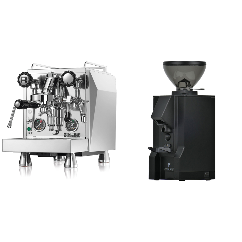 Rocket Espresso Giotto Cronometro R + Eureka Mignon Manuale, BL black Rocket Espresso Giotto Cronometro R + Eureka Mignon Manuale, BL black