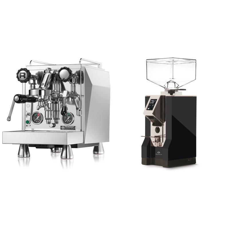 Rocket Espresso Giotto Cronometro R + Eureka Mignon Specialita, CR black Rocket Espresso Giotto Cronometro R + Eureka Mignon Specialita, CR black