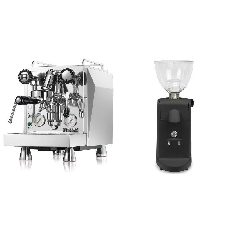Rocket Espresso Giotto Cronometro V + Ascaso i-mini i1, černá Rocket Espresso Giotto Cronometro V + Ascaso i-mini i1, černá