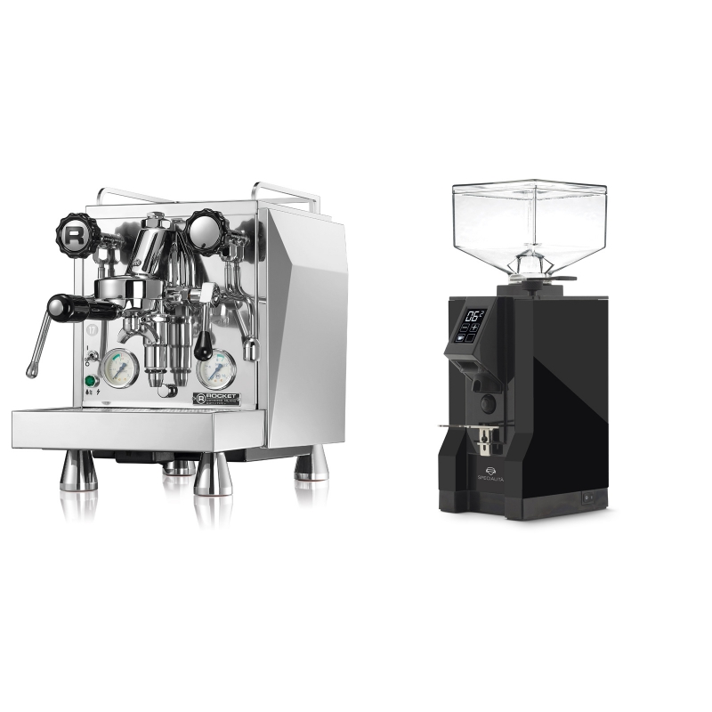 Rocket Espresso Giotto Cronometro V + Eureka Mignon Specialita, BL black Rocket Espresso Giotto Cronometro V + Eureka Mignon Specialita, BL black