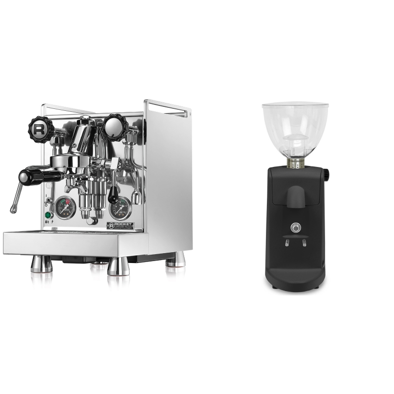 Rocket Espresso Mozzafiato Cronometro R + Ascaso i-mini i1, černá Rocket Espresso Mozzafiato Cronometro R + Ascaso i-mini i1, černá