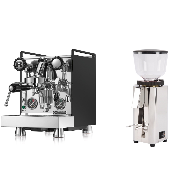 Rocket Espresso Mozzafiato Cronometro R, černá + ECM C-Manuale 54 Rocket Espresso Mozzafiato Cronometro R, černá + ECM C-Manuale 54
