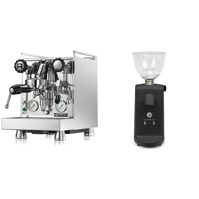 Rocket Espresso Mozzafiato Cronometro V + Ascaso i-mini i1, černá Rocket Espresso Mozzafiato Cronometro V + Ascaso i-mini i1, černá