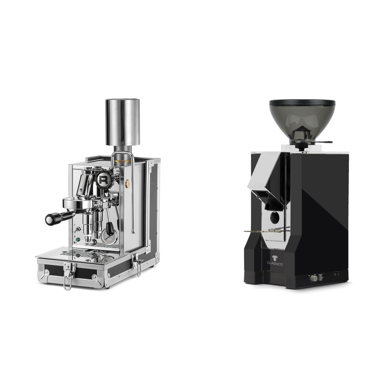 Rocket Espresso Porta Via + Eureka Mignon Classico, CR black Rocket Espresso Porta Via + Eureka Mignon Classico, CR black