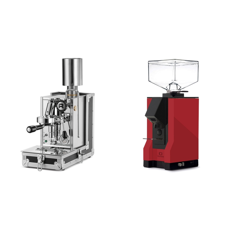 Rocket Espresso Porta Via + Eureka Mignon Silenzio, BL ferrari red Rocket Espresso Porta Via + Eureka Mignon Silenzio, BL ferrari red
