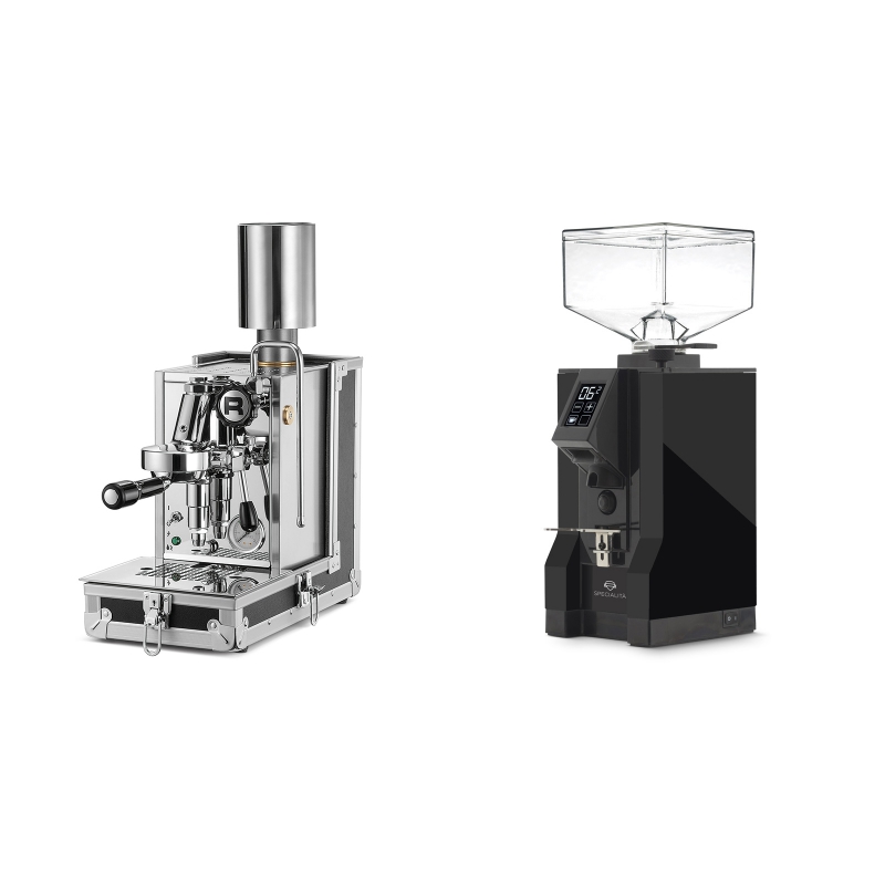 Rocket Espresso Porta Via + Eureka Mignon Specialita, BL black Rocket Espresso Porta Via + Eureka Mignon Specialita, BL black