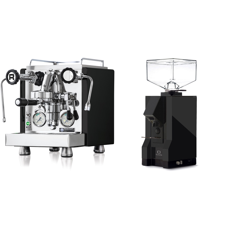 Rocket Espresso R 60V, černá + Eureka Mignon Silenzio, BL black Rocket Espresso R 60V, černá + Eureka Mignon Silenzio, BL black