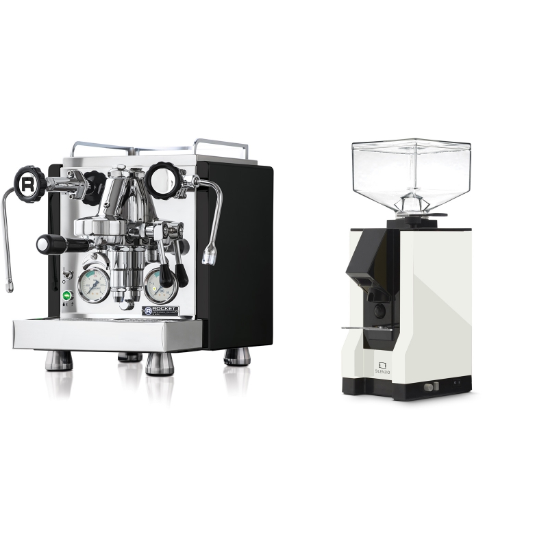 Rocket Espresso R 60V, černá + Eureka Mignon Silenzio, BL white Rocket Espresso R 60V, černá + Eureka Mignon Silenzio, BL white