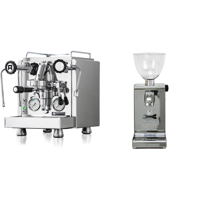 Rocket Espresso R 60V + Ascaso i-steel, lesk Rocket Espresso R 60V + Ascaso i-steel, lesk