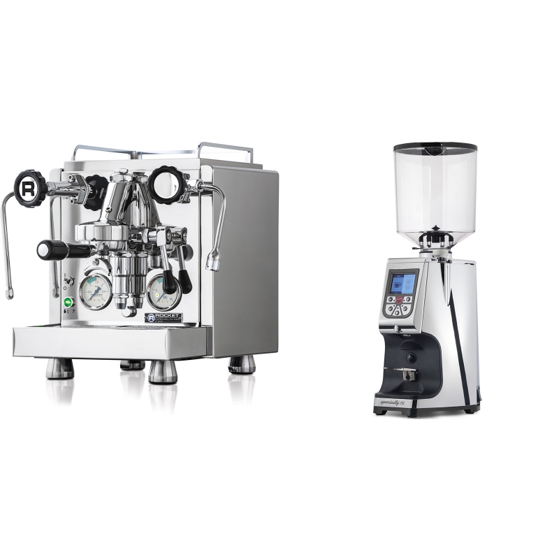 Rocket Espresso R 60V + Eureka Atom Specialty 75, chrome Rocket Espresso R 60V + Eureka Atom Specialty 75, chrome