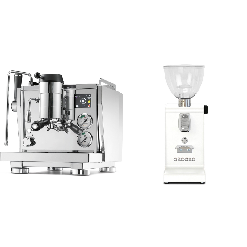 Rocket Espresso R NINE ONE + Ascaso i-steel, bílá Rocket Espresso R NINE ONE + Ascaso i-steel, bílá