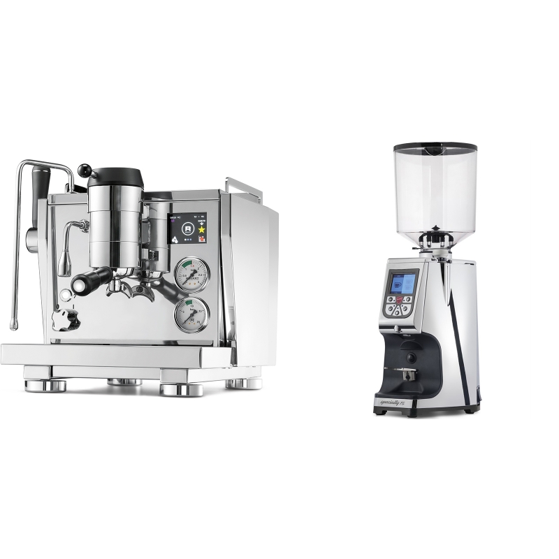 Rocket Espresso R NINE ONE + Eureka Atom Specialty 75, chrome Rocket Espresso R NINE ONE + Eureka Atom Specialty 75, chrome