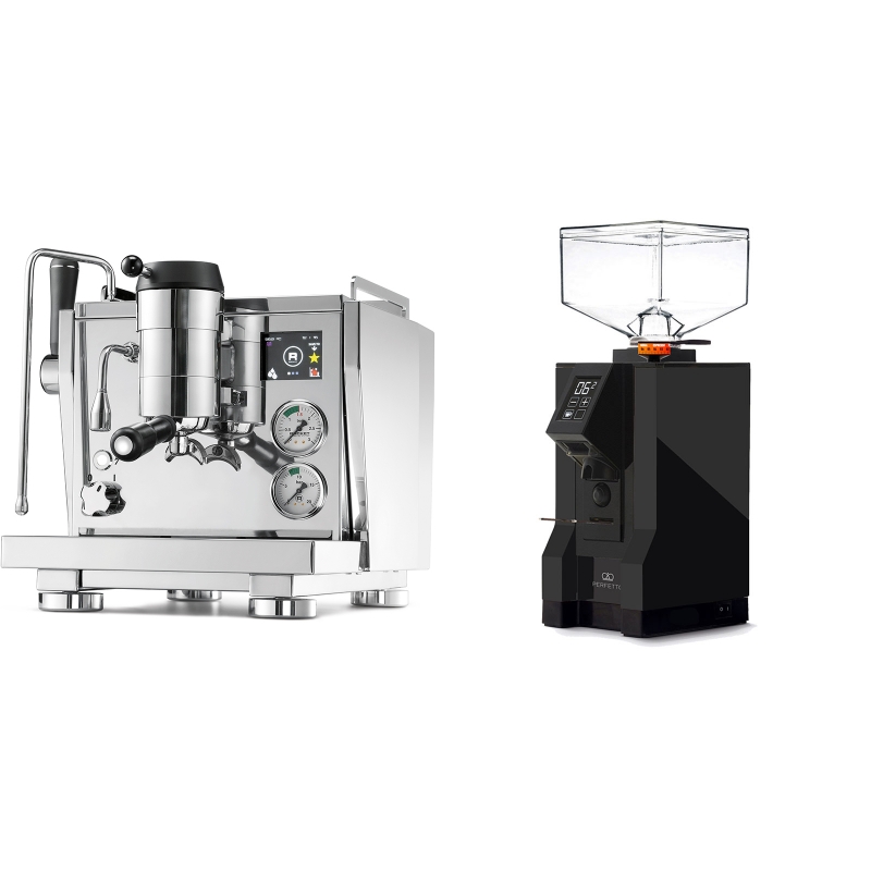 Rocket Espresso R NINE ONE + Eureka Mignon Perfetto, BL black Rocket Espresso R NINE ONE + Eureka Mignon Perfetto, BL black