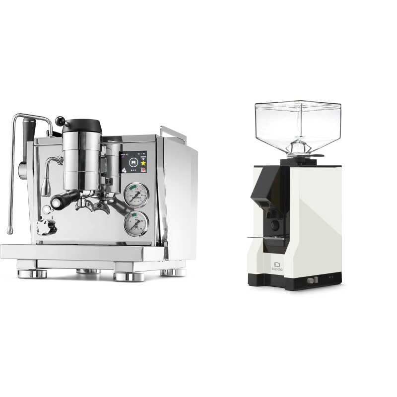 Rocket Espresso R NINE ONE + Eureka Mignon Silenzio, BL white Rocket Espresso R NINE ONE + Eureka Mignon Silenzio, BL white