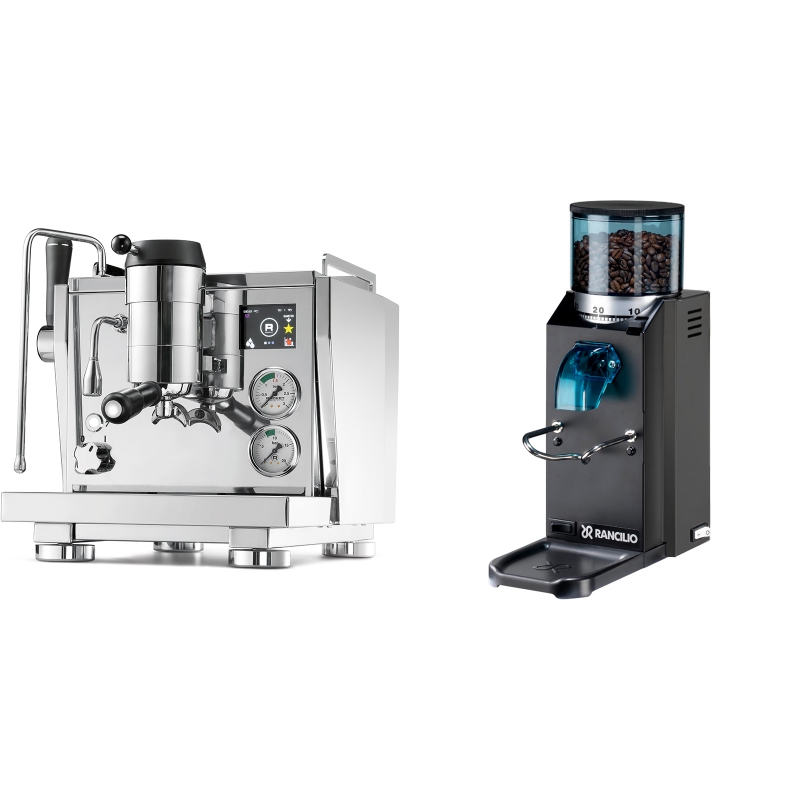 Rocket Espresso R NINE ONE + Rancilio Rocky Doserless, černá Rocket Espresso R NINE ONE + Rancilio Rocky Doserless, černá