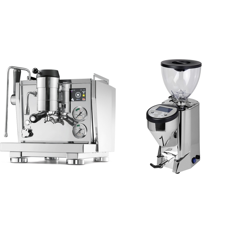 Rocket Espresso R NINE ONE + Rocket Espresso FAUSTO, nerez Rocket Espresso R NINE ONE + Rocket Espresso FAUSTO, nerez