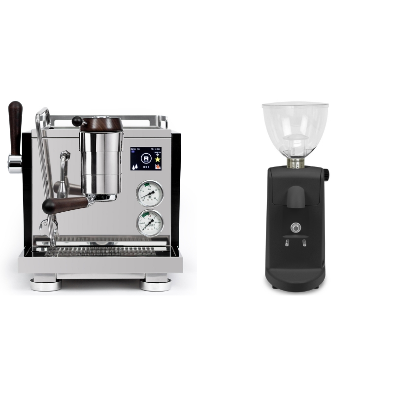 Rocket Espresso R NINE ONE Edizione Speciale + Ascaso i-mini i1, černá Rocket Espresso R NINE ONE Edizione Speciale + Ascaso i-mini i1, černá