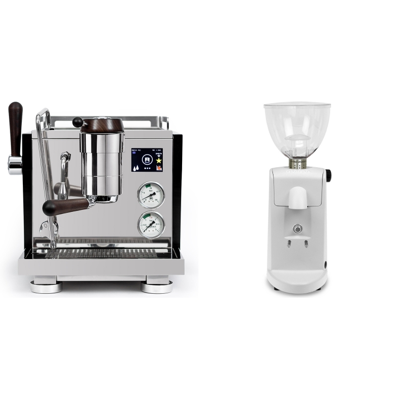 Rocket Espresso R NINE ONE Edizione Speciale + Ascaso i-mini i1, bílá Rocket Espresso R NINE ONE Edizione Speciale + Ascaso i-mini i1, bílá
