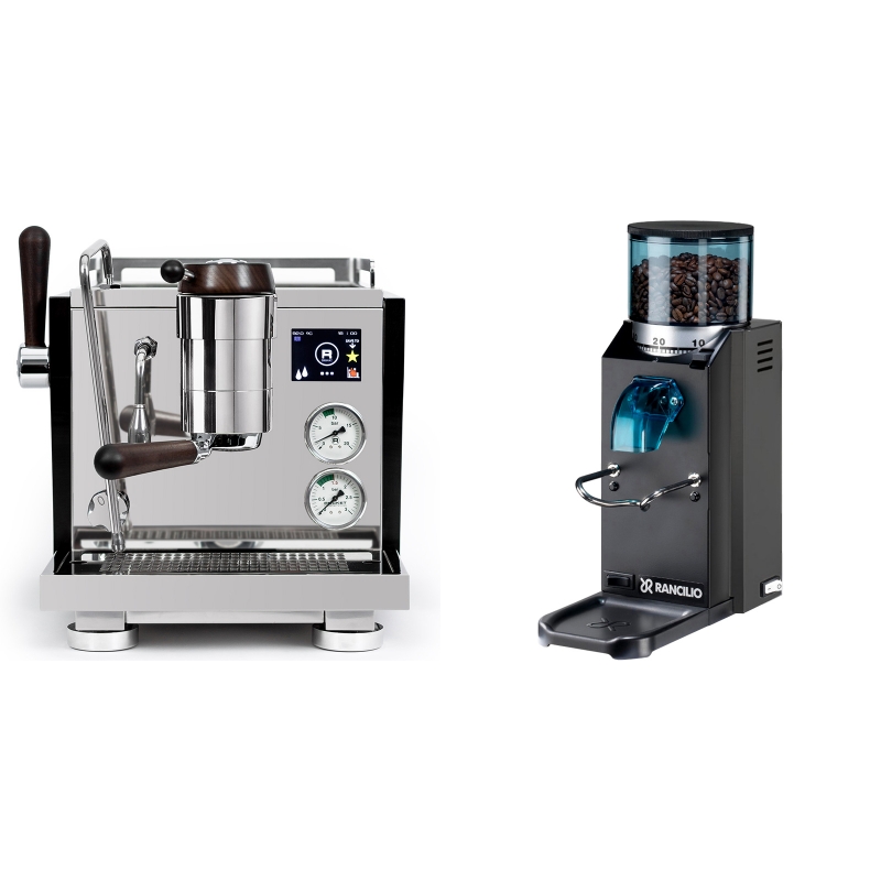 Rocket Espresso R NINE ONE Edizione Speciale + Rancilio Rocky Doserless, černá Rocket Espresso R NINE ONE Edizione Speciale + Rancilio Rocky Doserless, černá